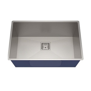 Fregadero de cocina de un solo cuenco con escurridor Cocina de acero inoxidable Acabado brillante con acoplamiento de tubería de desagüe - Product Image 6