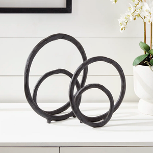 Meilleure vente Sculpture en métal en aluminium en forme d'anneau pour la décoration intérieure ou la décoration artistique de la maison Salon Bureau Chambre à coucher - Product Image 1