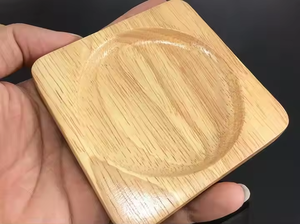 Sous-verres en bois classiques en noyer Tapis de boisson en pierre pour boissons Sous-verres en bois élégants par Crescent Crafts - Product Image 6