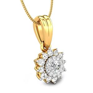 ชุดจี้เพชรทรงรัศมี Gemver เพชรเพาะเลี้ยงในห้องปฏิบัติการ เพชร CVD ขัดเงา เครื่องประดับทอง 18k จากผู้ผลิตโดยตรง - Product Image 4