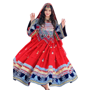 Vente de gros Nouvel arrivage de robe afghane antique brodée lourde pour femmes Robe de mariée pour dames de style afghan pour les mariages - Product Image 1