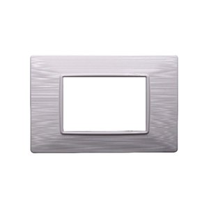 Etroit Starlight serie 3P piatto di plastica satinato colore bianco compatibile con Vimar Plana-materiali elettrici/ - Product Image 1