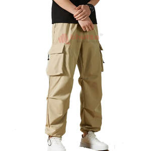 Pantalon Cargo Homme Personnalisé OEM Respirant Léger Imprimé Coton Taille Élastique Prix de Gros Économique pour l'Été - Product Image 3