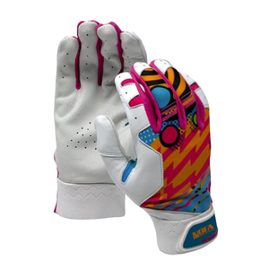 Gants de frappe de softball/baseball officiels de haute qualité en vente Gant de baseball en cuir respirant Protection des mains Conception numérique - Product Image 1