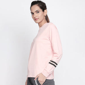 Nuevo diseño Otoño Invierno liso mujer sudaderas suelta moda pulóver de gran tamaño mujer cuello redondo sudadera - Product Image 3