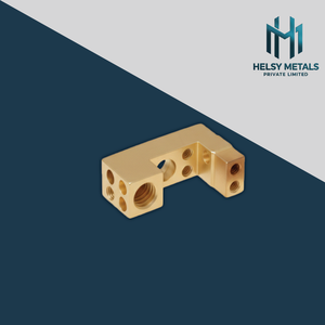 Bloque de Precisión de Latón Mecanizado VMC, Componente CNC en Forma de L de Alta Precisión para Control de Fluidos, Sistemas Neumáticos y Eléctricos - Product Image 4