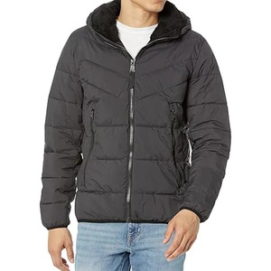 High Quality Men's Winter Quilted <b>Padded</b> <b>Jacket</b> <b>Waterproof</b> Bubble Design Custom Sublimation Print 100 Gram Fabric Weight - Product Image 2