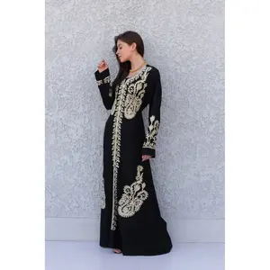 2023 Boho Summer Maxi <b>Dress</b> <b>for</b> Women Attractive Embroidered <b>Long</b> Sleeve <b>Party</b> Wear Woven Floor-Length with Colorful Weave - Product Image 1