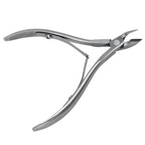 New Manual Nail <b>Cuticle</b> Nipper Double Spring <b>Trimmer</b> 10cm Stainless Steel Extreme Sharp Dead Skin Remover Custom Logo Instrument - Product Image 4