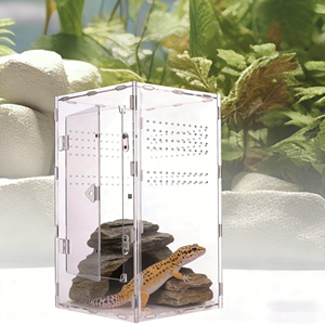 Recinto de Cría para Reptiles Personalizable, Clásico, Transpirable, Acrílico, Ecológico, para Insectos Pequeños, Arañas Saltadoras y <span class=keywords><strong>Tarántulas</strong></span> - Product Image 1