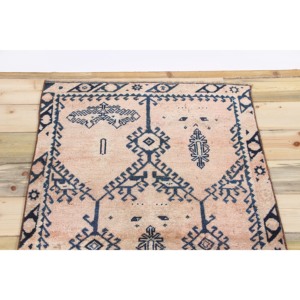 Tapis turc vintage 2,7x5,4 pi (83x165 cm), tapis géométrique bronze - Product Image 4