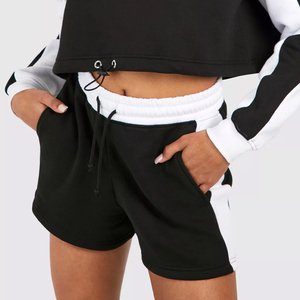 Ensemble survêtement femme personnalisé avec logo, deux pièces, sweat à capuche et pantalon de jogging, 100% coton molletonné, séchage rapide, style streetwear, hiver, haute qualité - Product Image 6