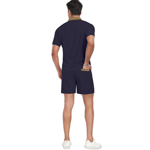 2025 camiseta informal transpirable de calle alta para hombre, ropa de verano para hombre, conjuntos de pantalones cortos, camisetas de manga corta, traje de gimnasio, conjuntos de gran tamaño para hombre - Product Image 6