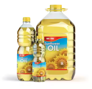 Aceite de cocina de girasol orgánico refinado 100% de la mejor calidad para plantas alimenticias disponible en botella de plástico a granel con embalaje de tambor - Product Image 3