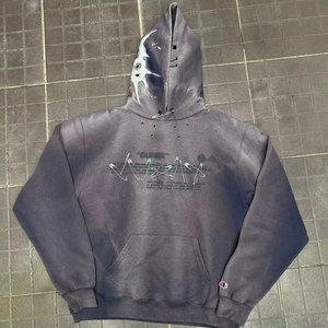 เสื้อฮู้ดดี้ผู้ชายสำหรับฤดูหนาว น้ำหนัก 300 แกรม ผ้าฝ้าย 100% สไตล์สตรีทแวร์ ระบายอากาศได้ดี กันลม น้ำหนักเบา รับสกรีนโลโก้ - Product Image 6