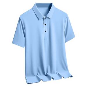 Polo informal de negocios para hombre, camisetas de manga corta en blanco lisas negras, camiseta de Golf deportiva con logotipo bordado con impresión personalizada - Product Image 5