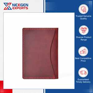 Porte-cartes de crédit en cuir véritable de qualité supérieure, style vintage, blocage RFID, disponible en gros, fiable - Product Image 5