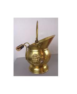 Countryside home <b>brass</b> <b>coal</b> bucket with authentic look and rustic character ideal for living rooms or lodge decor settings - Product Image 2