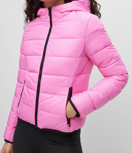 High Quality Plus Size Double Breasted <b>Women's</b> <b>Cropped</b> <b>Puffer</b> <b>Jacket</b> Waterproof Eco-Friendly 100% Polyester Casual Overcoat OEM - Product Image 1