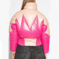 Chaqueta Bomber de Invierno Personalizable al por Mayor, de Manga Larga, Transpirable, Rellena de Poliéster, con Capucha, Tejida, 3D, para Mujer