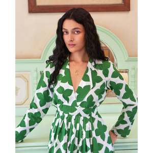 Robe verte Jaal, style modeste, sexy, formel et romantique, respirante, vêtements de sport élégants, tailles XL XXL 2XL, dentelle, fermetures éclair, ceintures - Product Image 5