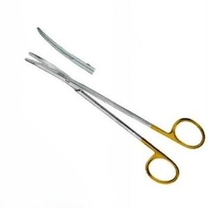 กรรไกรโลหะโค้ง tzenbaum TC 20cm สแตนเลส TC เครื่องมือผ่าตัดแบบปรับแต่งได้ - Product Image 3