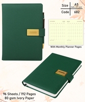 Promotion en gros Carnet A5 avec logo personnalisé avec fermeture élastique Couverture métallique rigide Carnets en cuir personnalisés