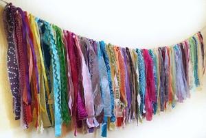 ธงประดับทำจากผ้าหลากสีแบบวินเทจประดับพวงมาลัยสำหรับงานเทศกาลแบนเนอร์ตกแต่งงานปาร์ตี้ประดับผนังสถานรับเลี้ยงเด็กแขวนตกแต่งสวน - Product Image 3