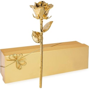 Diseño elegante Rosa de plata de 24 K Calidad exclusiva Rosa natural de plata de 24 quilates para decoración de fiestas de boda de Venta caliente Rosa - Product Image 5