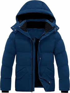 Veste bouffante légère à la mode pour hommes en toile douce et chaude Design à bulles personnalisé à la mode avec col montant Style High Street - Product Image 2