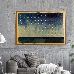 Georgia O'Keeffe Printed <b>Canvas</b> - Elegant Abstract Wall Decor,1P:Gold <b>Framed</b> - Product Image 1