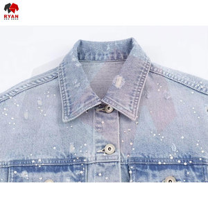 Veste en jean pour femme sur mesure, vêtement d'extérieur classique et décontracté, denim en coton respirant, service OEM et ODM - Product Image 5