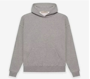 Sweat à capuche à logo brodé équestre de haute qualité pour hommes motif solide rond pour le printemps et l'hiver col à capuche en pur coton - Product Image 1