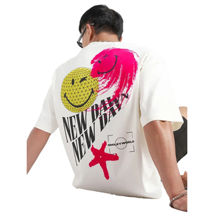 Vente en gros de t-shirt de créateur de mode de marque de qualité supérieure tendance pour hommes t-shirt imprimé ample chemises de sport décontractées - Product Image 3