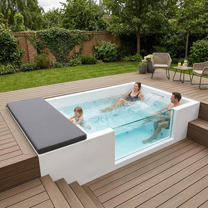 Piscina de Inmersión Fría para Jardín y Familia, Piscina Elevada de Fibra de Vidrio con Sillones - Product Image 2