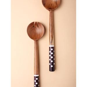 Ensemble de cuillères Meenakari avec support, cuillères en bois naturel, spatule pour la cuisine, support pour cuillère - Product Image 6