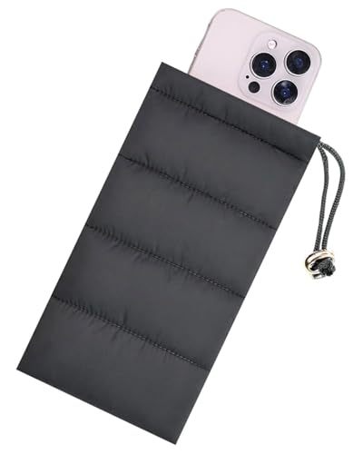 Thermal Towel Phone Case Pouch Small Capacity Durable Universal Warmth Prevents Freezing Compatible iPhone 14/13/12