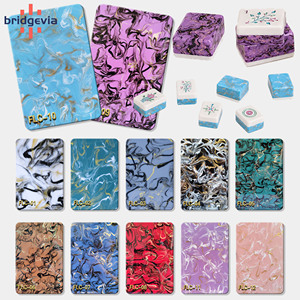 Luxury Acrylic Marble <b>Pattern</b> Mahjong Acrylic <b>Sheet</b> Custom Engraved Tiles for Gift and Play - Product Image 3