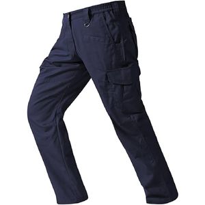Pantalon de travail confortable avec tissu en coton et plusieurs poches - Product Image 2