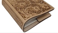 Journal personnalisé le plus vendu, design floral gravé à la main, journal en cuir de vache véritable pour usage personnel et journalier, prêt à être expédié