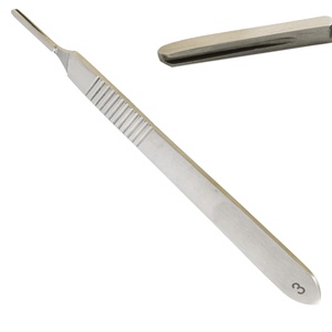 DDP High Quality Reusable Medical Grade Thickened Stainless Steel Surgical Blade Scalpel No.<b>3</b> Handle ISO CE - Product Image 1