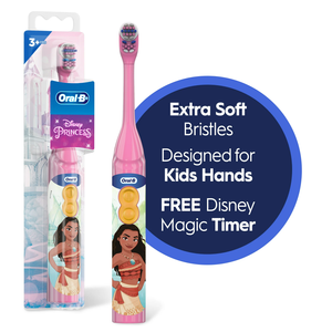 Brossette à dents électrique Oral-B pour adultes avec personnages Disney Princess, poils en nylon moyens, usage domestique, multilingue - Product Image 3