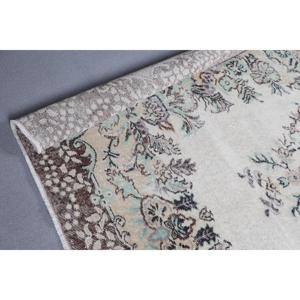 พรมวินเทจขนาด 5.7x9.5 ฟุต พรมตุรกีขนาดใหญ่ พรมลายทางสีน้ำตาล - Product Image 5