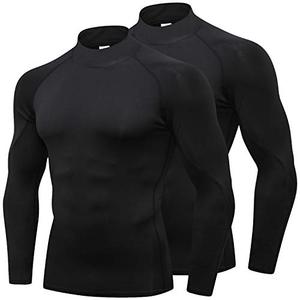 <span class=keywords><strong>Maglia</strong></span> a Compressione Sportiva con Collo Alto, Manica Lunga, per Uomo, Base <span class=keywords><strong>Termica</strong></span> per Allenamento - Product Image 1