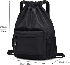 Mochila Deportiva con Cordón y Logotipo Personalizado, Bolsa de Compras Promocional de Lona y Poliéster de Fábrica, Bolsa Deportiva de Gran Capacidad - Product Image 2