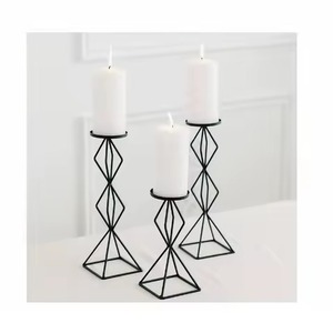 High Quality Metal Handmade <b>Pillar</b> <b>Candle</b> Holder Textured Finish for Wedding Parties Christmas Home Decoration Table Decor - Product Image 3