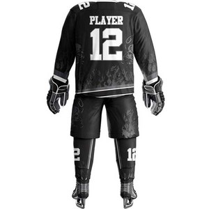 Conjuntos de Uniformes de Hockey sobre Hielo 100% Poliéster con Nombres y Números de Equipo Personalizados, Ropa Deportiva Transpirable y de Secado Rápido - Product Image 3