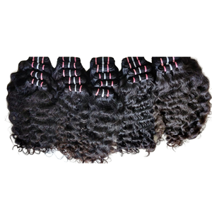 Expédition Rapide Cheveux Humains Indiens 100% Remy Non Traités Jerry Curl Ondulés Naturels Cuticules Alignées Double Trame Faite à la Machine - Product Image 3