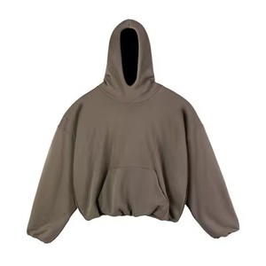 Sweat-shirt à capuche oversize en molleton double couche, style streetwear Kanye, rembourré, pour hommes, en stock - Product Image 6