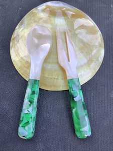 GOLD <b>Mother</b> of Pearl Spoon, Seashell Caviar Spoon Available Serving Spoon Size 6cm to 11cm - Product Image 6